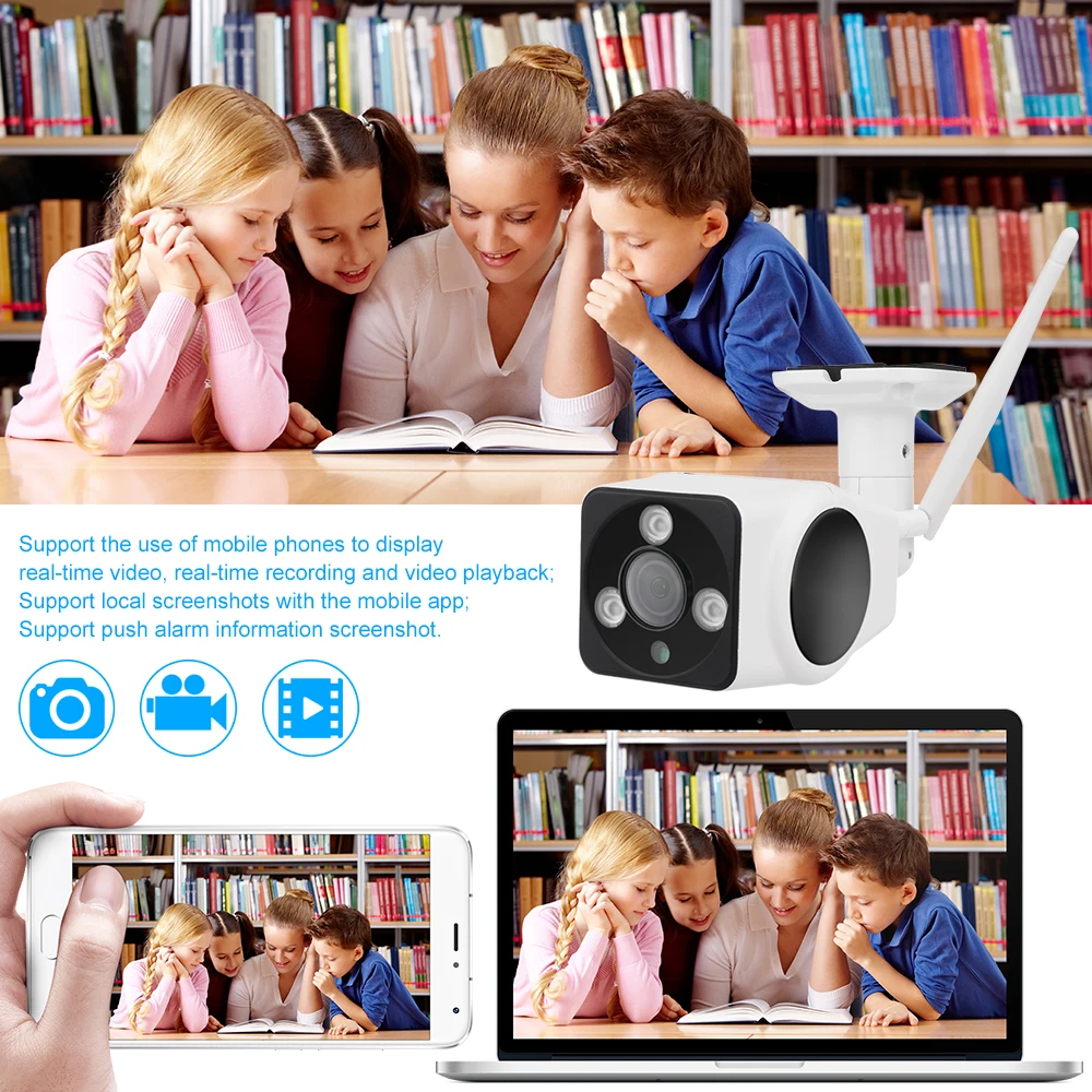 Новинка DEFEWAY 1080P беспроводная wifi наружная ip-камера безопасности с ночным видением до 65ft запись по тревоге обнаружения движения