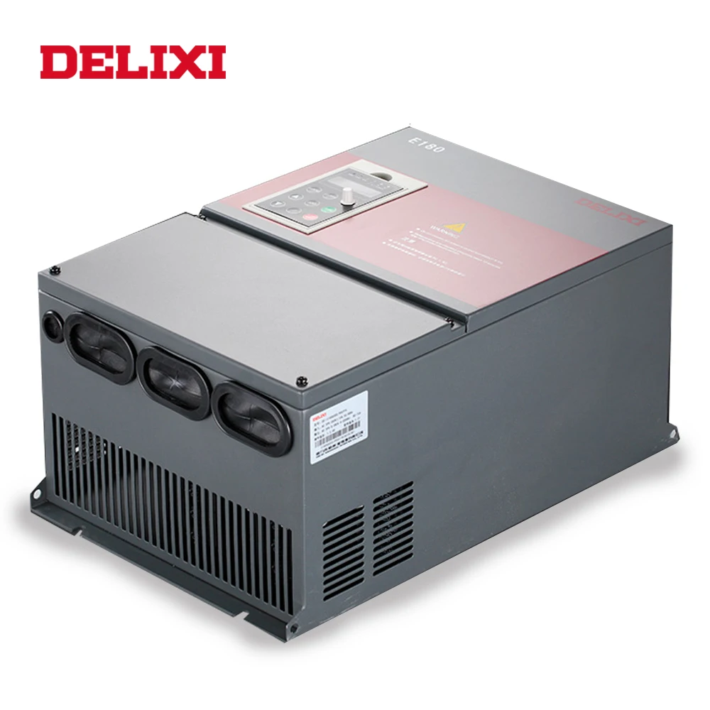 DELIXI AC 380 В 15 кВт 3 фазы вход 3 фазы Инвертор Выходной частоты приводы 50 Гц 60 Гц с реактор постоянного тока VFD для управления скоростью двигателя