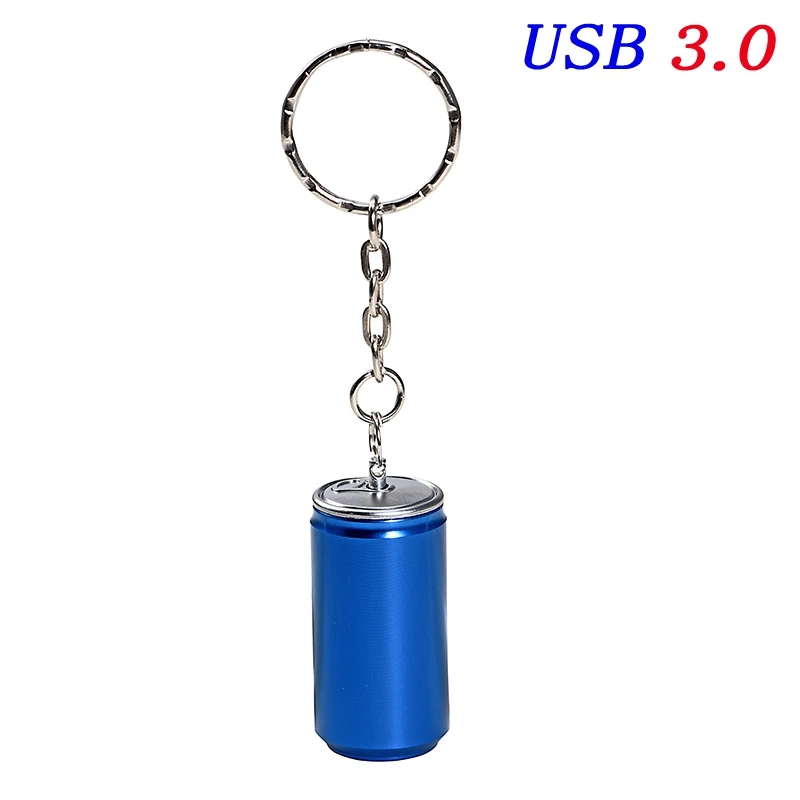 JASTER USB 3,0 модный металлический 3-цветный cola tank USB флеш-накопитель 4 Гб 128 ГБ 16 ГБ 32 ГБ 64 Гб USB внешний накопитель - Цвет: Blue usb 3.0