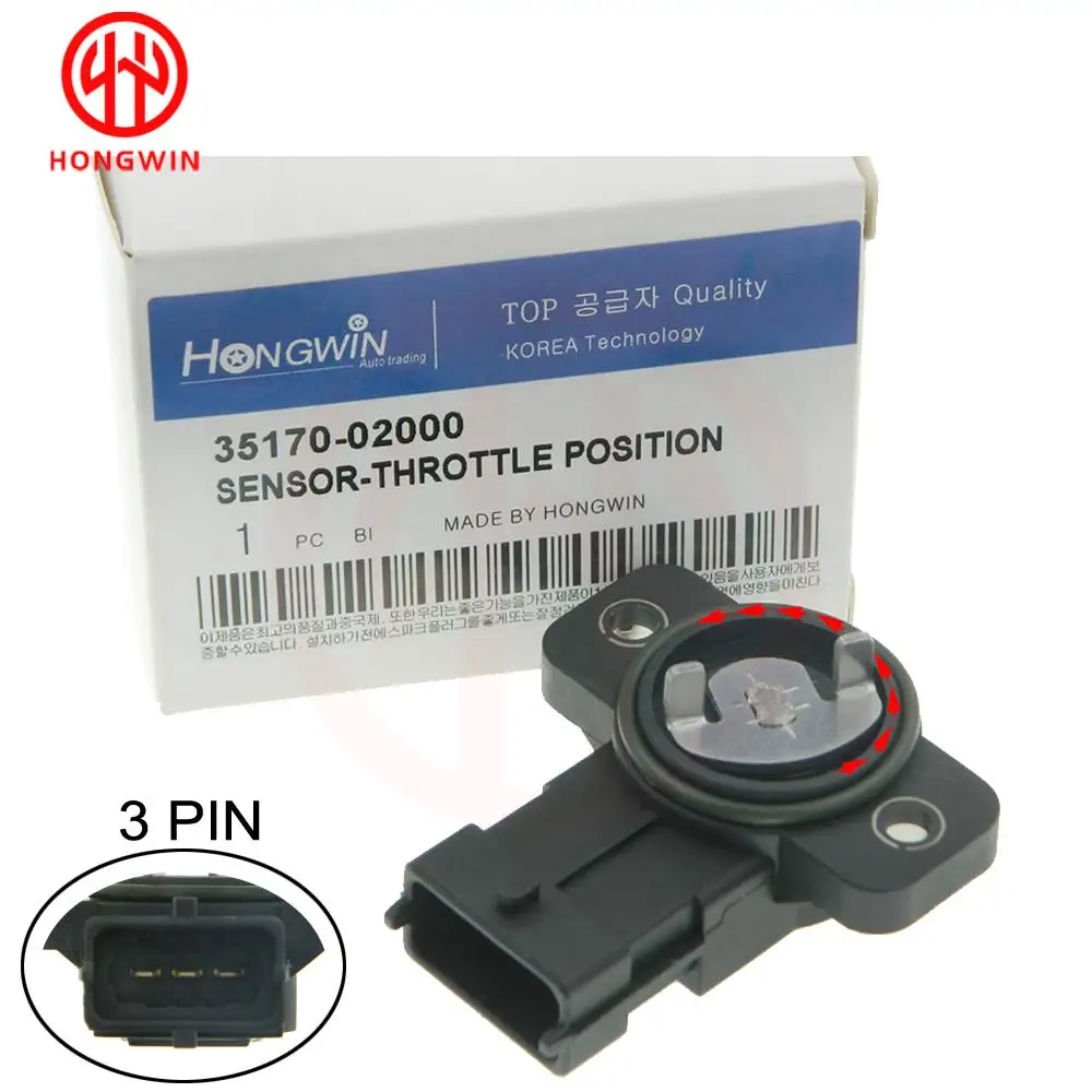Throttle Position Sensor Throttle Position Sensor TPS 35102-02910,35170-02000 For Hyundai i10 2006 Kia Morning Picanto 2004-2007