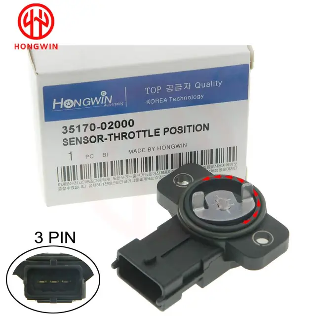 مستشعر موضع الخانق لسيارات Hyundai I10 ، Kia الصباح Picanto 2004-2007 ، 3517002000 ، TPS 35102-02910 35170-02000