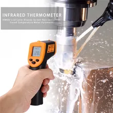 Digital HW600-1 Infrared Thermometer Non Contact Infrared Temperature Meter Gun-50~600C Thermometer Pyrometer IR Laser