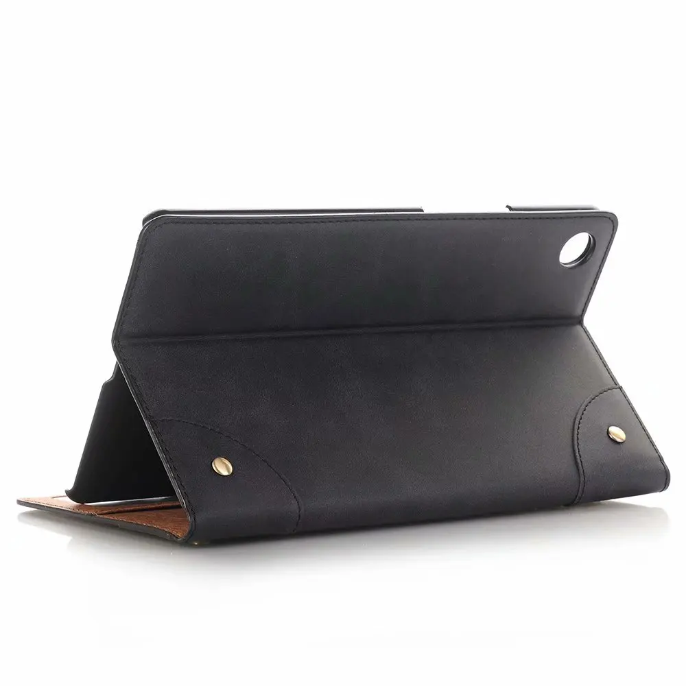 Black Ретро Чехол для huawei Mediapad M5 lite 8,0 JDN2-W09-AL00 чехол книга PU кожаный Слот для Карт Подставка чехол для huawei M5lite 8,0 чехол - Цвет: Black