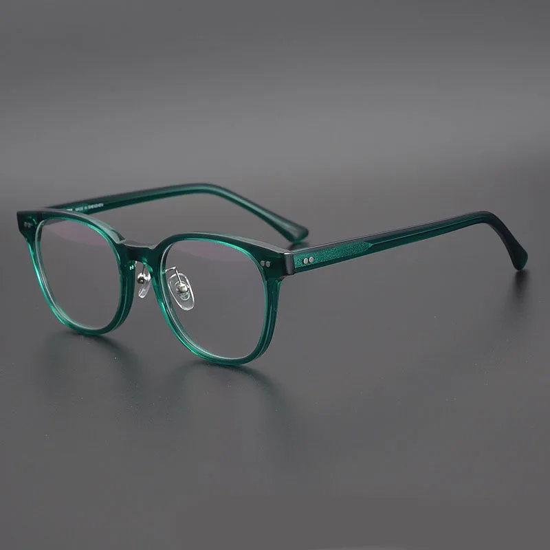 

Acetate Optical Glasses Frame Men Vintage Square Myopia Prescription Eyeglasses Frames Women Clear Transparent Eyewear Oculos