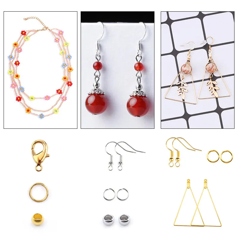 Mixed Jewelry Making Findings Set Metal Alloy Accessories Kit