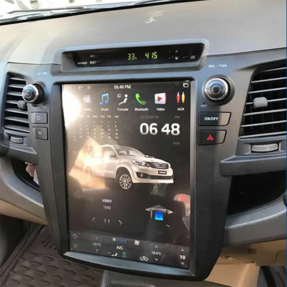 Автомобильный мультимедийный плеер стерео gps DVD радио навигация NAVI Android экран для Toyota Fortuner Hilux SW4 AN50 AN60 2004