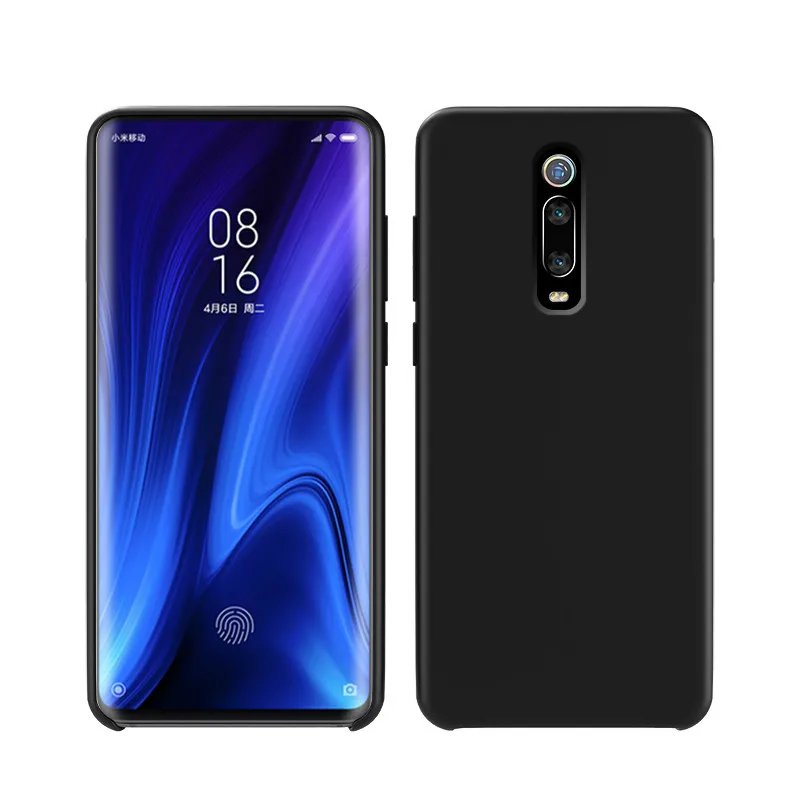 Черный Для Red mi K20 чехол многоцветный мягкий силиконовый чехол для Xiaomi mi 9T Pro для Red mi K20 Pro Чехол глобальная Защита задняя крышка - Цвет: Черный