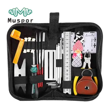 

Guitar Care Repair Tool Set Maintenance String & Fret Fingerboard Protector Replace File Storage Bag Guitar Bass Tool Kit