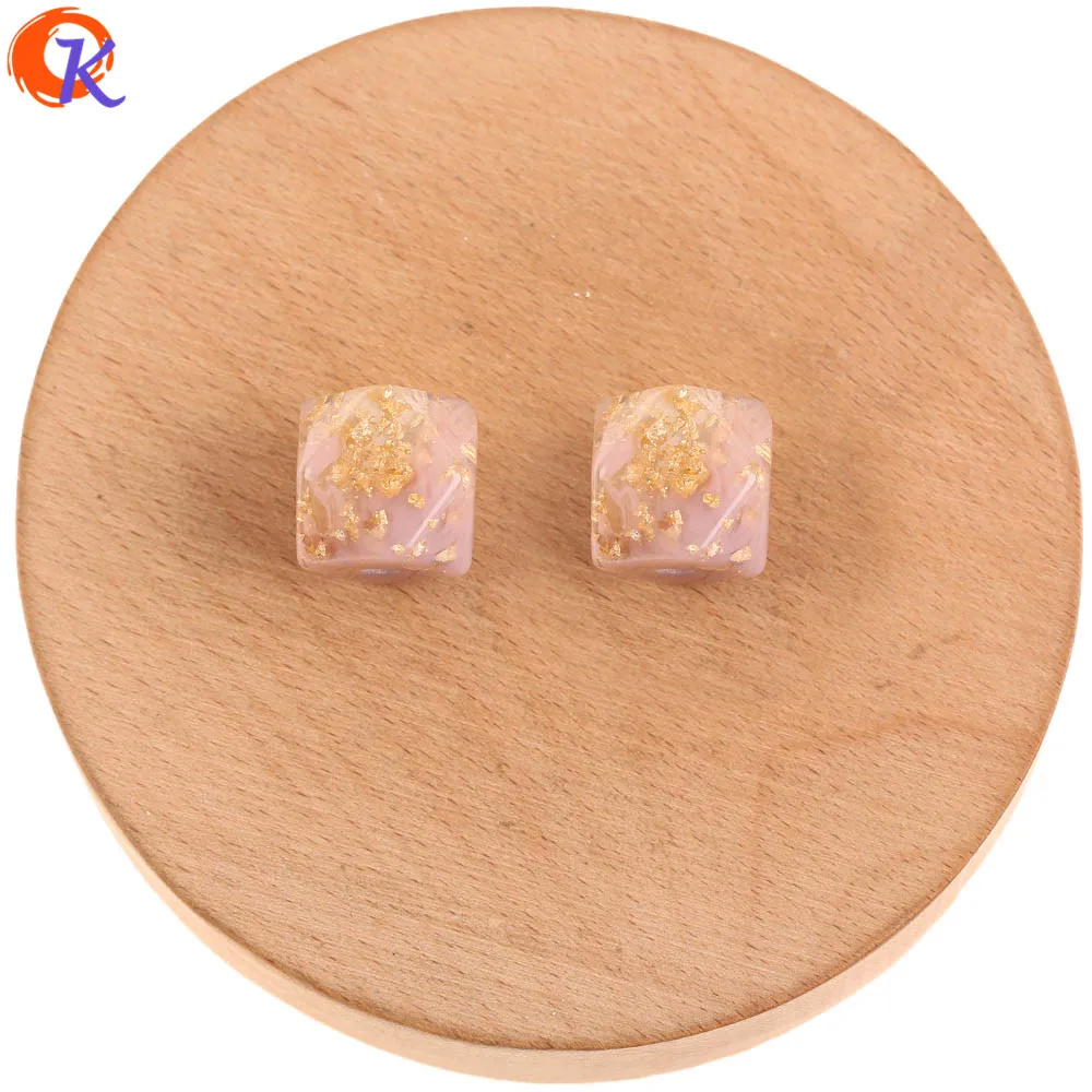 Pink Сердечный дизайн 16x16 мм 100 шт ювелирные изделия аксессуары/гранулы смолы/Блеск порошок в шарик/фурнитура для серег/ручная работа/бусинки "сделай сам" для изготовления - Цвет: Pink