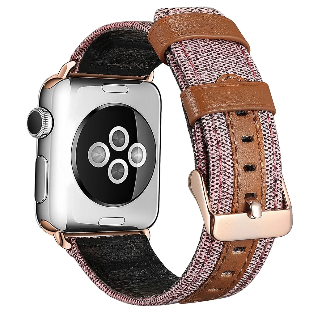 Cinturino для apple watch, 42 мм, ремешок на руку для iWatch, iphone watch, apple watch, ремешок, браслет, montre cuir, серия 5, 44 мм - Цвет ремешка: 2