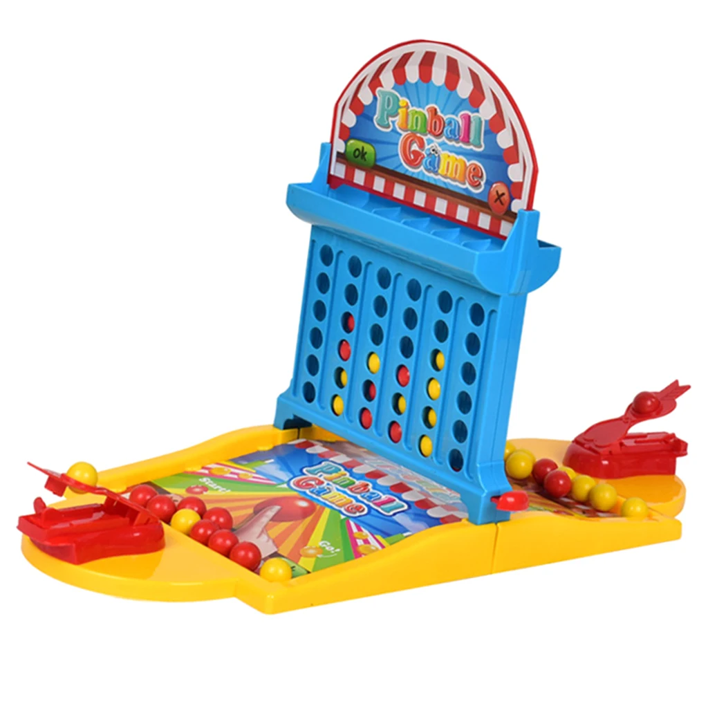 Мини 2 в 1 настольная игра игрушка, пинбол игра доска и четыре в линии игрушка набор для детей ясельного возраста