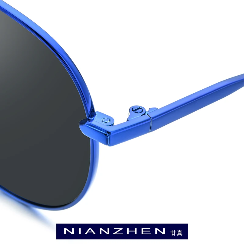 NIANZHEN чисто титановые солнцезащитные очки мужские фирменные дизайнерские авиационные, поляризованные солнцезащитные очки для мужчин Новые водительские авиадорские оттенки 1186