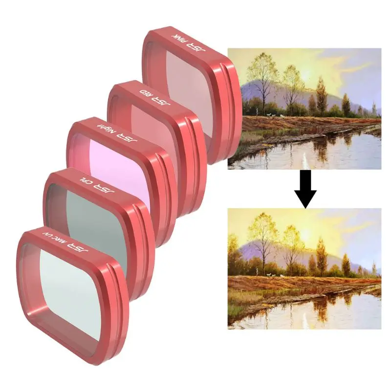 1PC CPL UV Diving Pink Red Filter Camera Lens Filter Kit Set for DJI OSMO POCKET Gimbal Accessories
