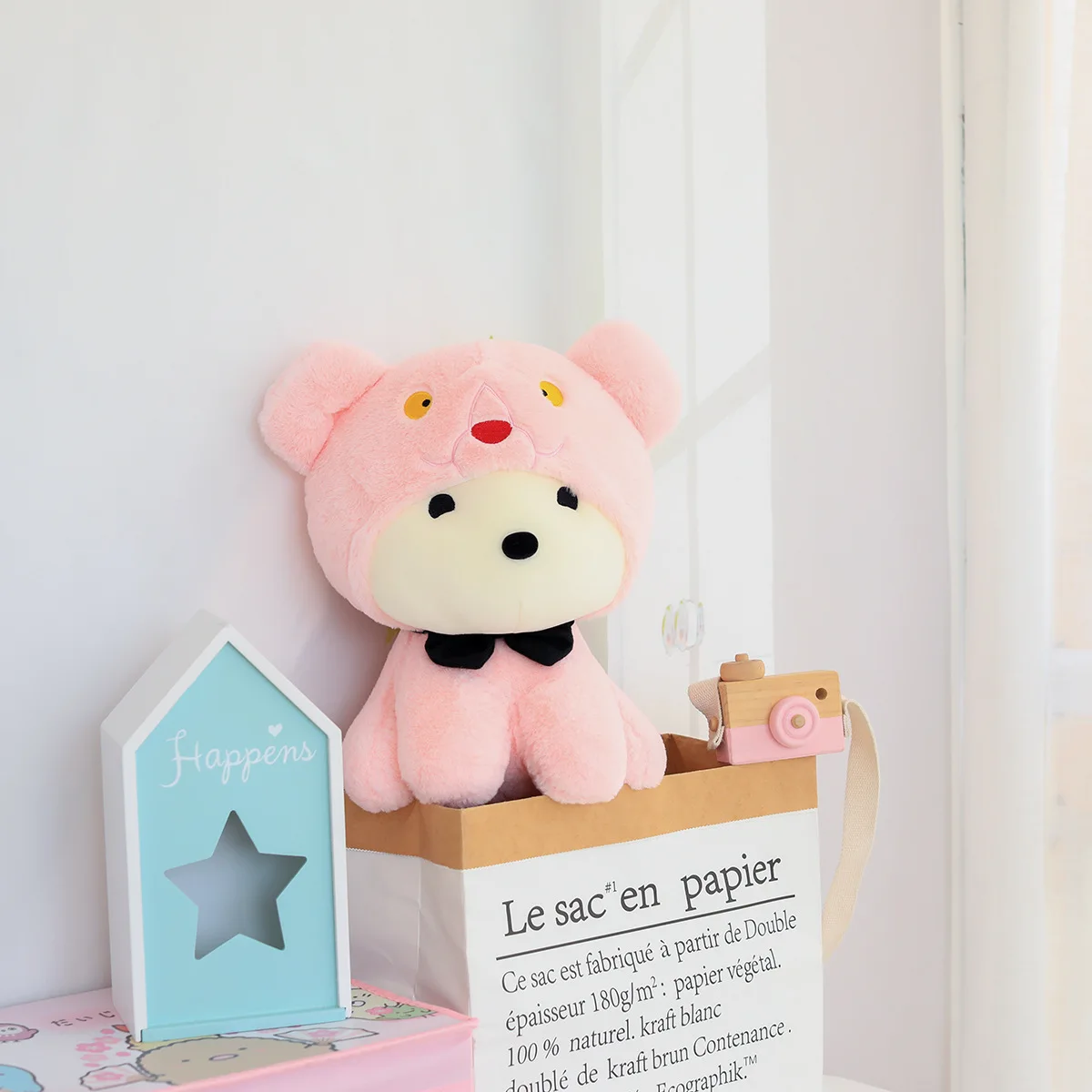 20-60 см Kawaii розового цвета с рисунком «Собака», пантера игрушка в виде животного МИЛЫЙ Тоторо щенок мягкие игрушки для детей мягкая тела для дня рождения Рождественский подарок является самой популярной игрушки