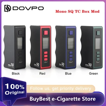 

Original DOVPO Mono SQ 75W TC Box Mod Power by 18650 Battery Box Vape Mod Max 75W with Evolv DNA75C chip DNA MOD vs Swag 2 / Gen