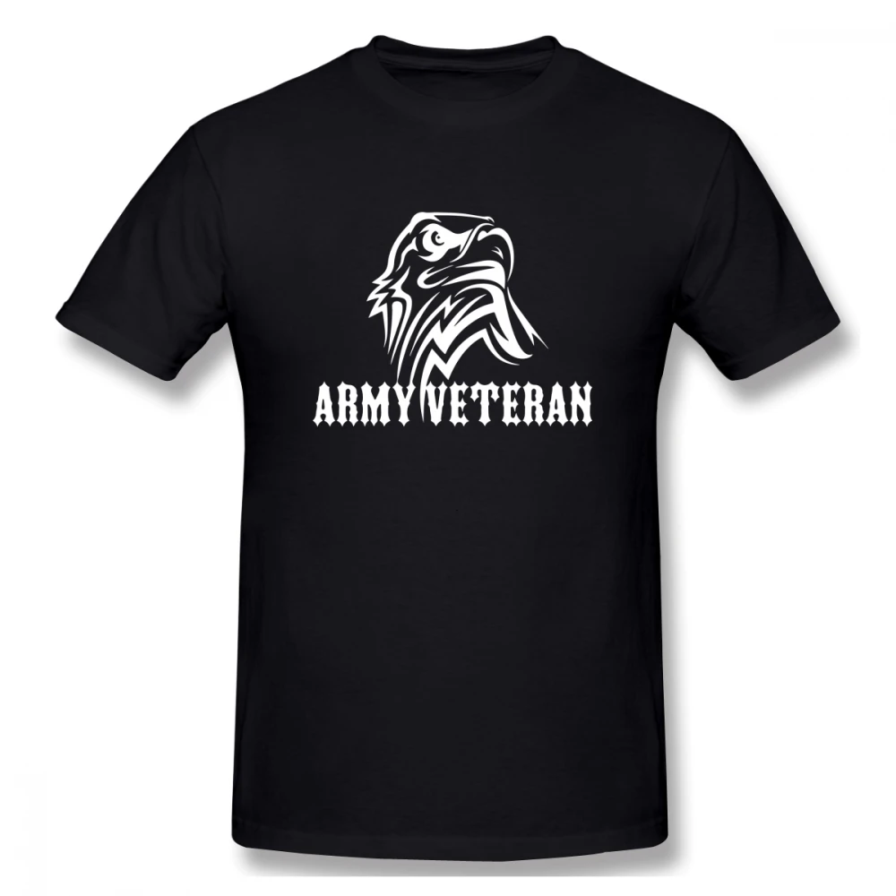 

100% cotton ARMY Veteran GOLD print casual mens o-neck t shirts fashion Men's Basic Short Sleeve T-Shirt
