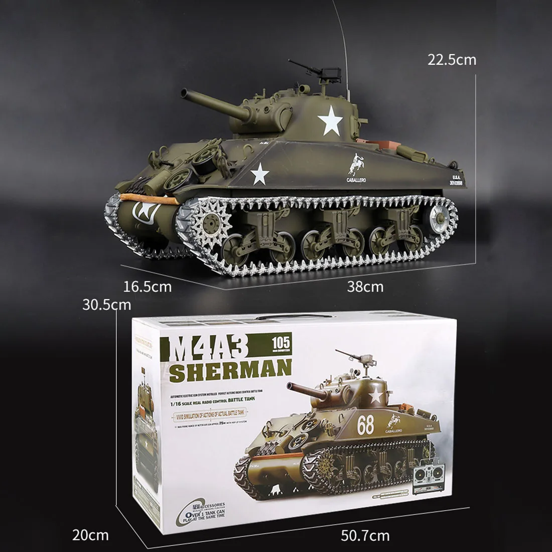 1:16 имитированный Танк 2,4 г модель дистанционного управления Военный танк со звуковым дымовым эффектом-металл обновленная версия