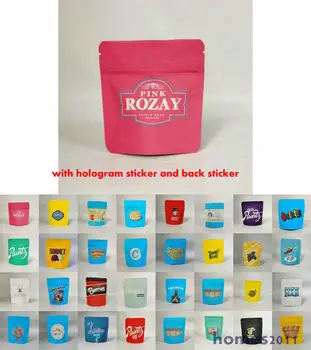 

Cookies Georgia Pie Mylar Bags 35G Smellproof Heatseal Ziplock Resealable Bags With Holographic Authenticity Stickers And Labels