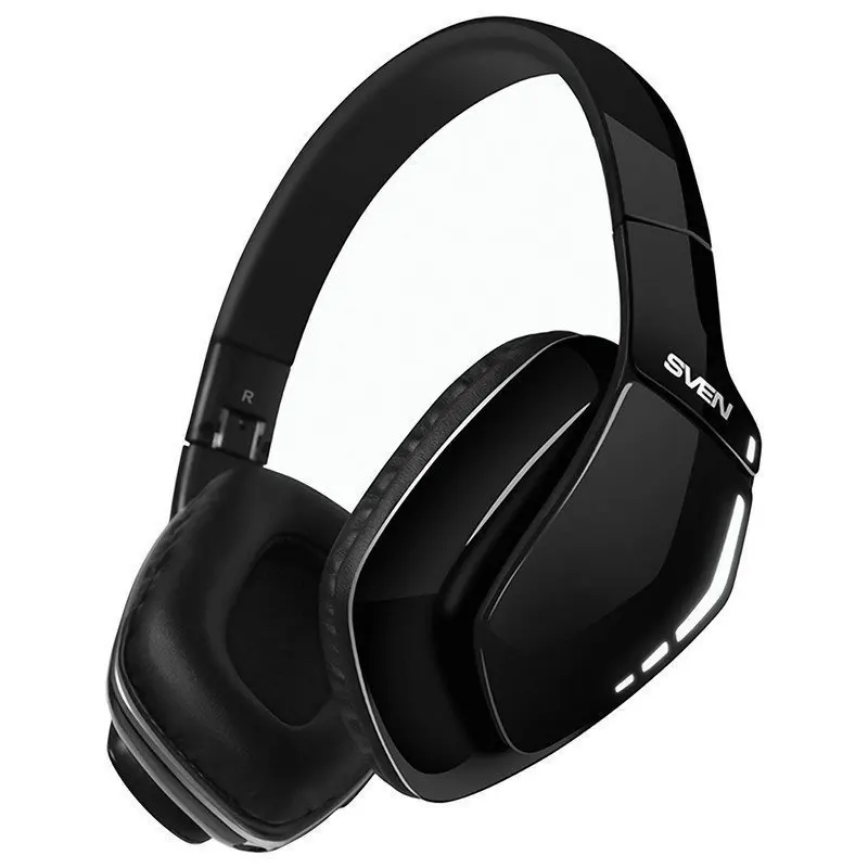 Наушники с микрофоном (гарнитура) SVEN AP-B550MV Bluetooth беспроводные оголовьем черные