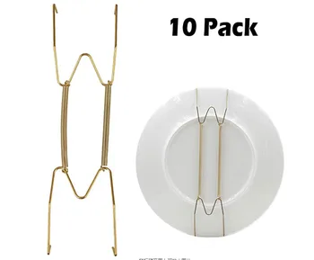 

10 Pieces Plate Display Board Hook Wall Plate Spring Hook Rack Hanging Line For Wall Home Decoration Accessories
