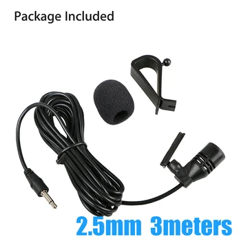 

External Microphone Standard 2.5mm Plug For Car Radio DVD Player GPS Bluetooth\t