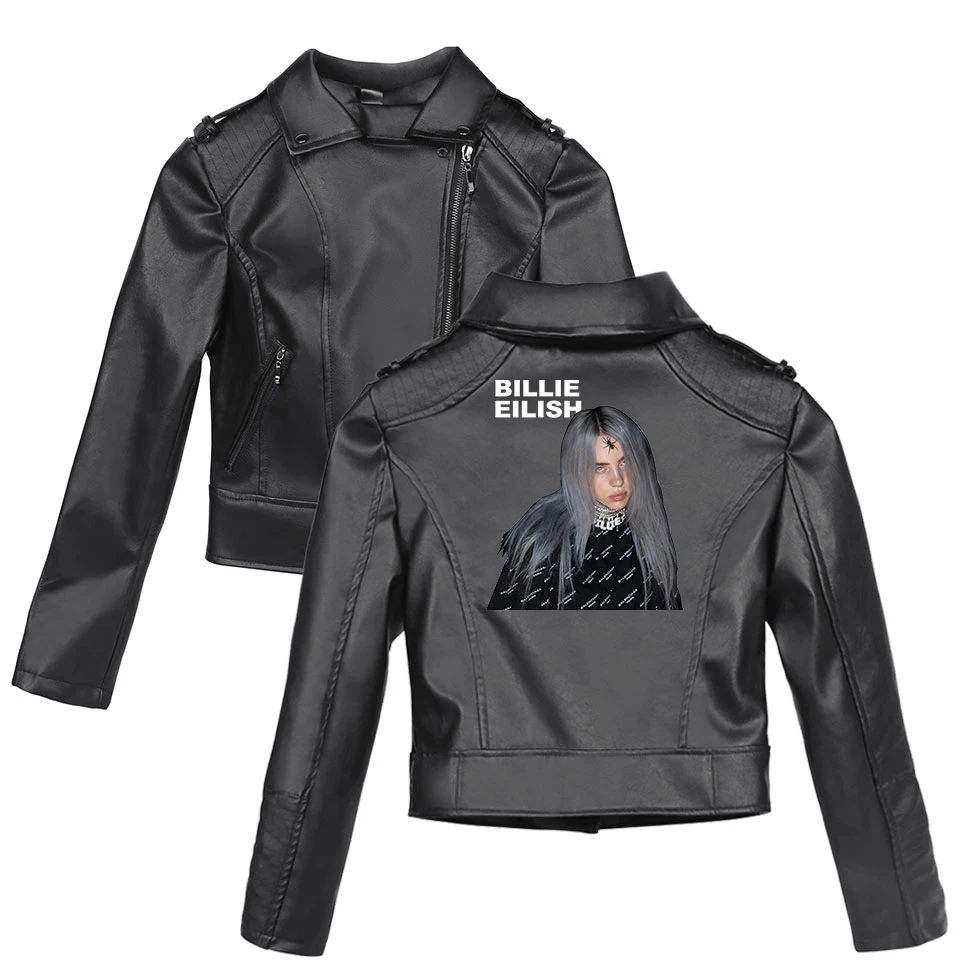 Billie Eilish, новая одежда, принт, розовый/черный, искусственная кожа, куртки для женщин, ривердейл, змеи, уличная одежда, кожа, Брендовое пальто, плюс