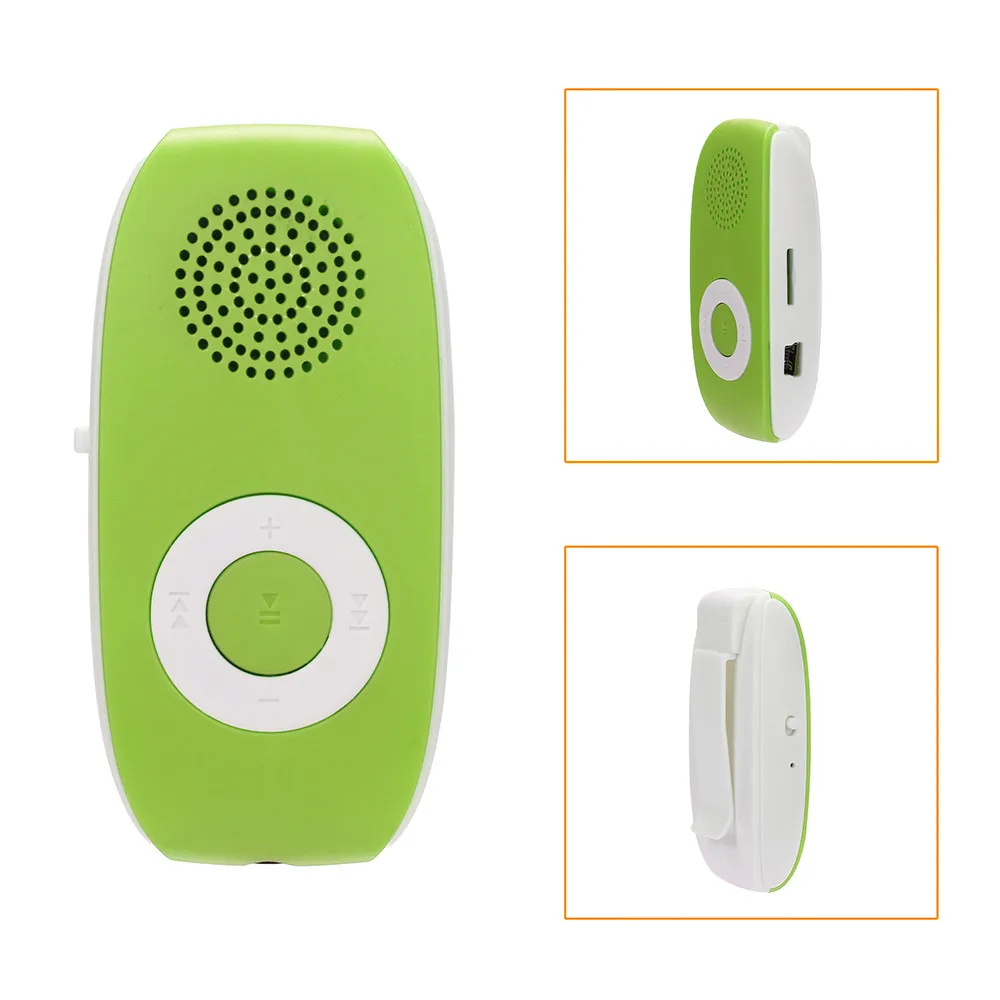 USB MP3-плеер с зажимом Поддержка SD TF карты 32 Гб Спортивная музыка встроенный динамик MP3 музыкальный медиа детский аудио музыкальный плеер F816