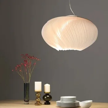 

Nordic Modern LED creative Aluminum pendant light parchment deco pendant lamps living room lighting LED suspension luminaires