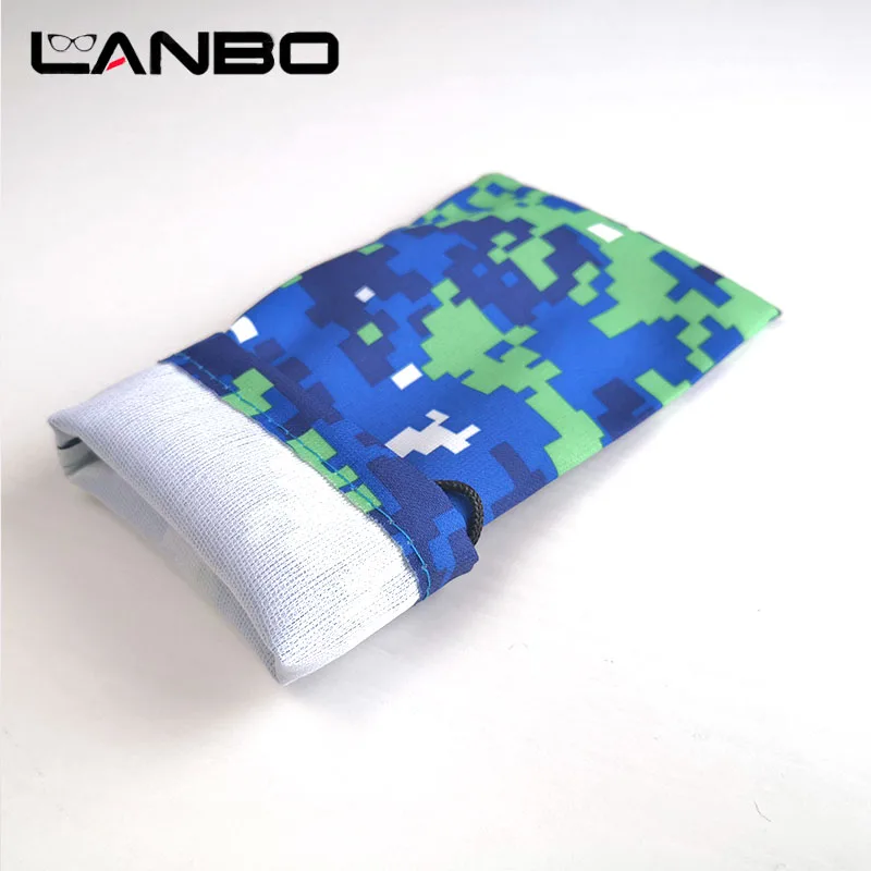LANBO 100 шт./лот, Чехол для очков из мягкой ткани, сумка, чехол для солнцезащитных очков, пылезащитный чехол для очков, аксессуары для очков в крапинку