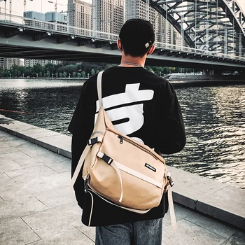 

Brand Originality Design Nylon diagonal bag fashion young Joker shoulder bag college students casual computer backpack man