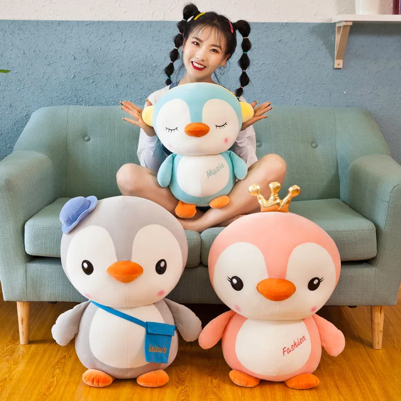 

Software Drag Penguin Plush Toy Doll Cute Little Penguin Pillow Creative Children Doll Gift Customizable