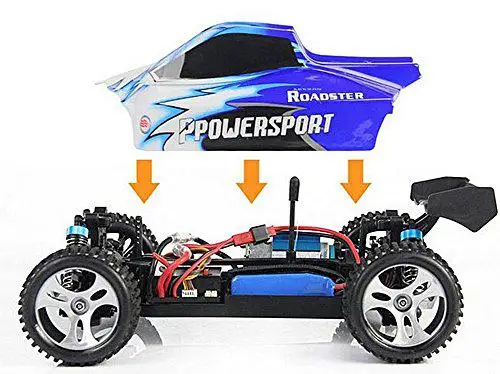 Ни один Wltoys A959 Vortex 1/18 2,4G 4WD электрический RC автомобиль внедорожник независимая подвеска Багги RTR-синий