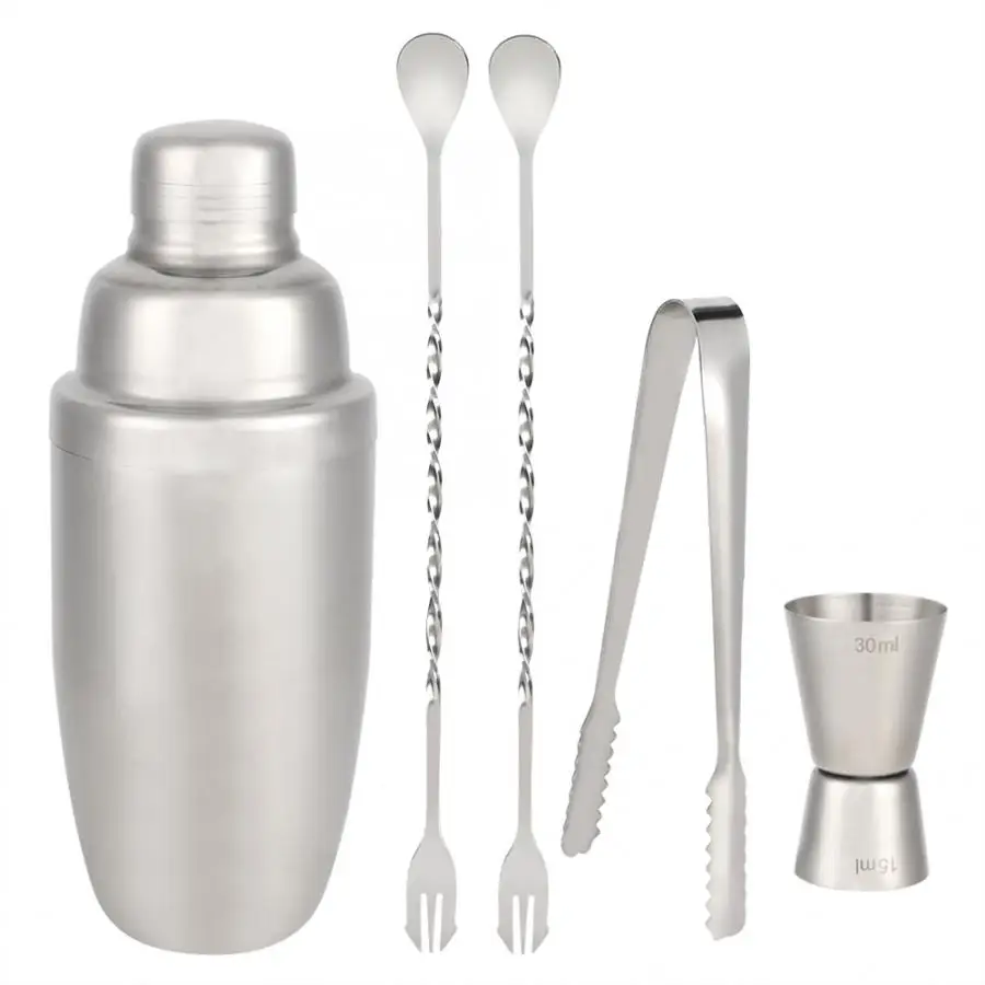 Набор для коктейлей из нержавеющей стали набор бармена шейкер вина миксер щипцы