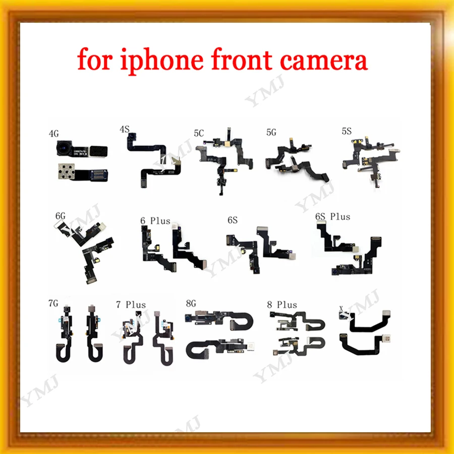 Оригинальный фронтальный объектив камеры для iphone 6 P 6S 6SP 7 7P 8 8P X XR XS MAX маленькая