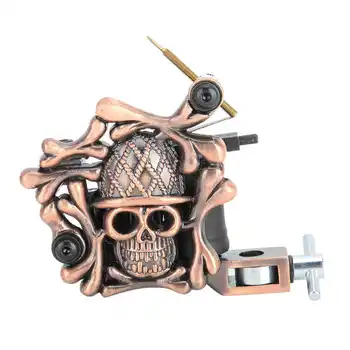 

Microblading Eyelashes Accesories Embossment Soldier Shape Coil Tattoo Machine Liner Shader Tattoo Device Antique Brass