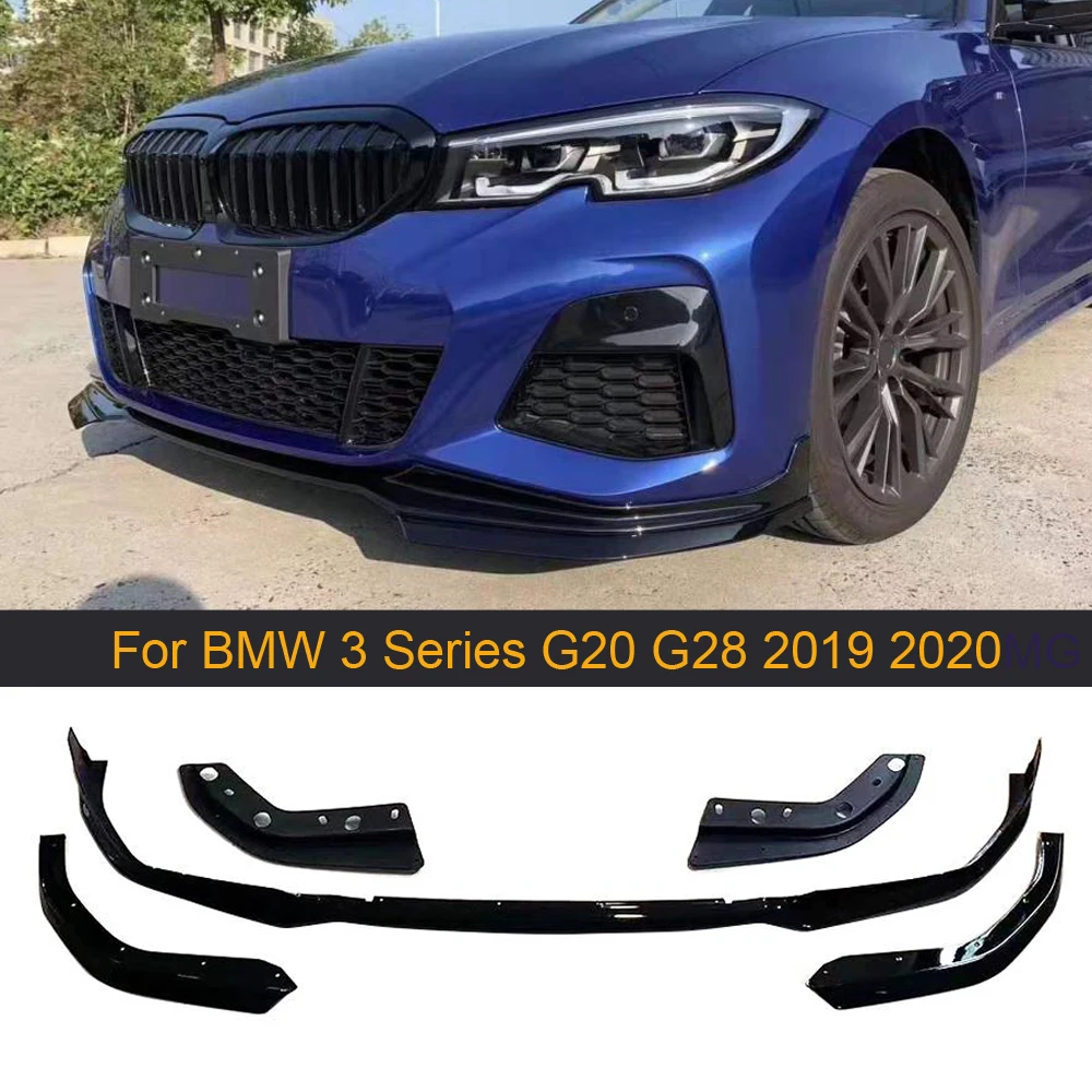 Автомобильный передний бампер спойлер разветвители для BMW 3 серии G20 G28 2019 2020