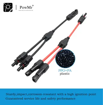 

1Pair Solar Connector IP67 Waterproof Y Branch PPO Plug Cable Connectors For Solar Panels And Photovoltaic Systems