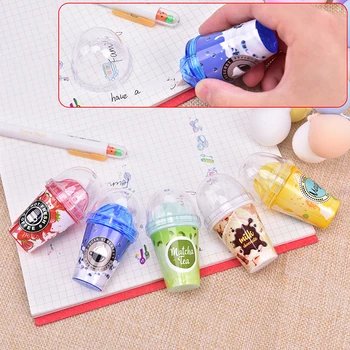 

1PC Cute Kawaii Ice cream shape correction tape Candy Milk Tea Cup Ice Cream Correction Tape Stationery Office School Supplies