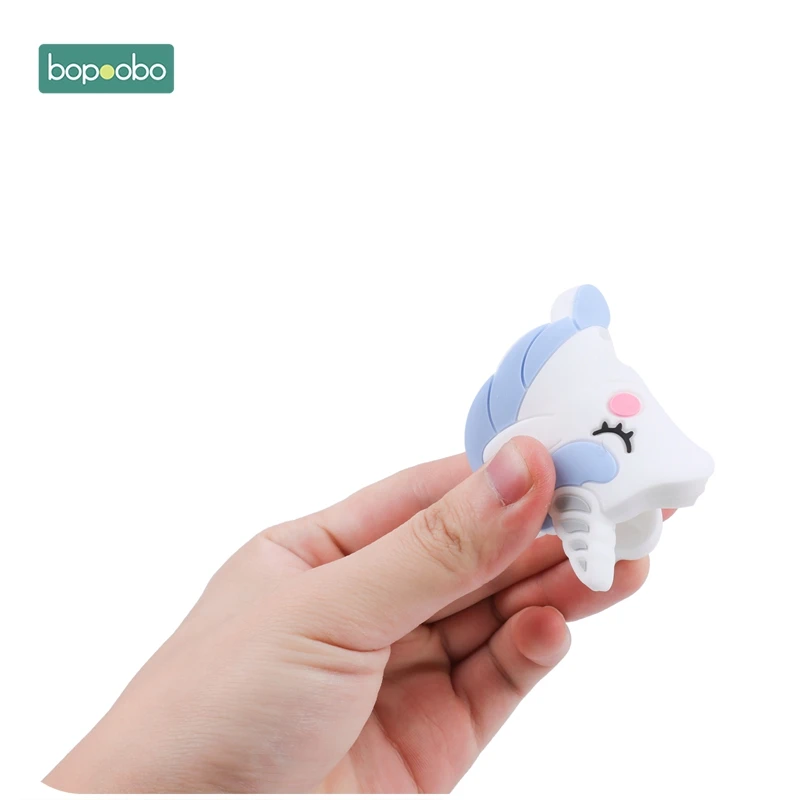 Bopobo 1 шт., прорезыватель для зубов, силиконовый, единорог, жевательный, без бисфенола, грызунок, Прорезыватель для зубов, детский товар