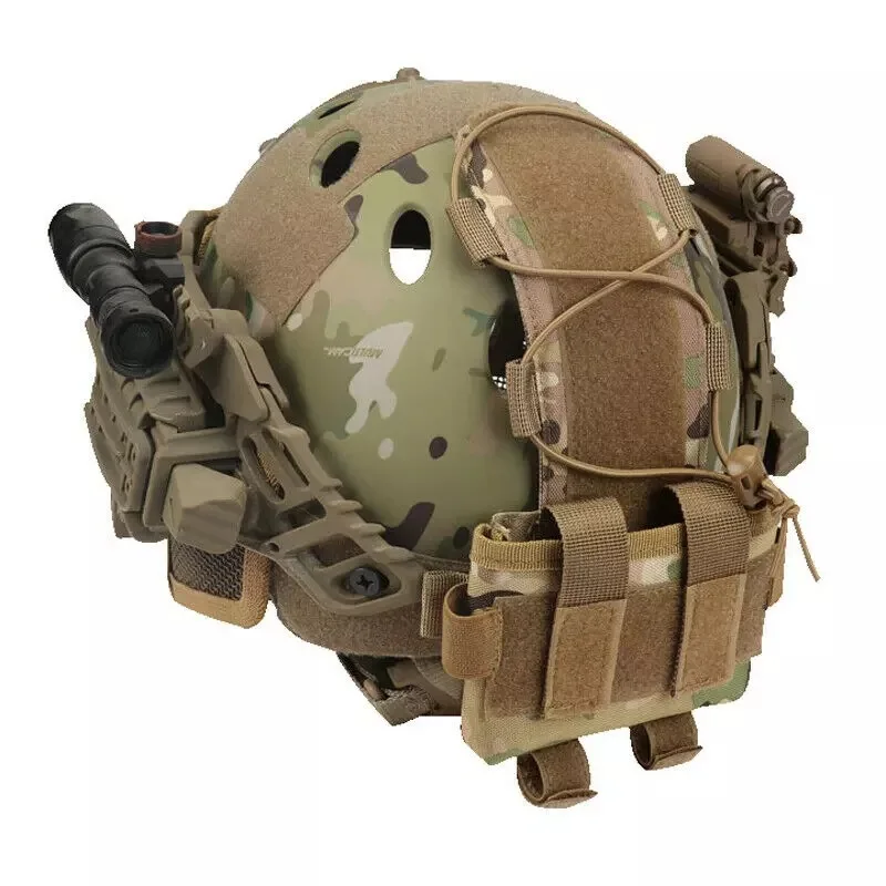 Тактический шлем батарейный Карманный отсек для страйкбола охоты уличные