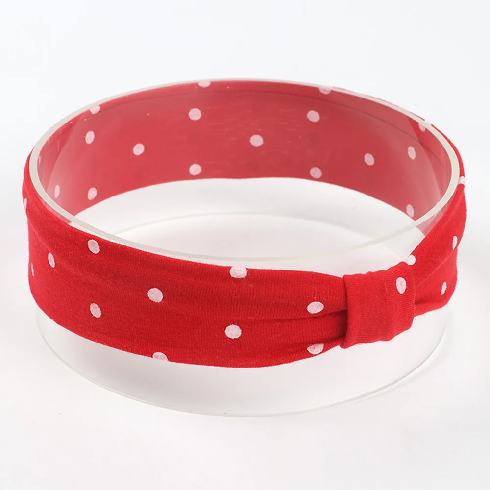 Cute Baby Toddler Infant Headband Girls Bow Polka Dot Knot Headband Stretch Hairband Headwear hair accessoriesbaby 