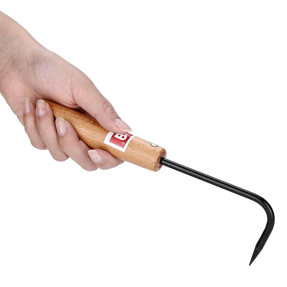 

Bonsai Tools Hook Sturdy Manganese Steel Bonsai Root Hook with Comfortable Wooden Handle Gardening Bonsai Tools Durable
