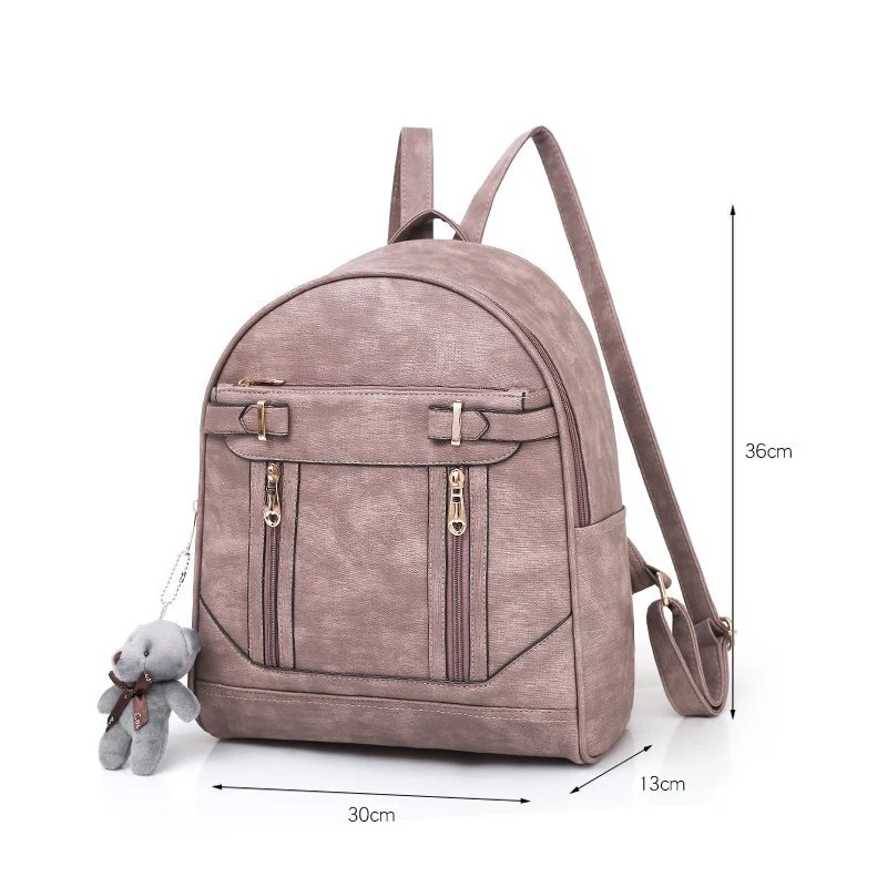ZMQN рюкзак для женщин Mochila Feminina Bear рюкзак большой емкости школьные кожаные сумки Женская задняя упаковка Sac dos femme C132