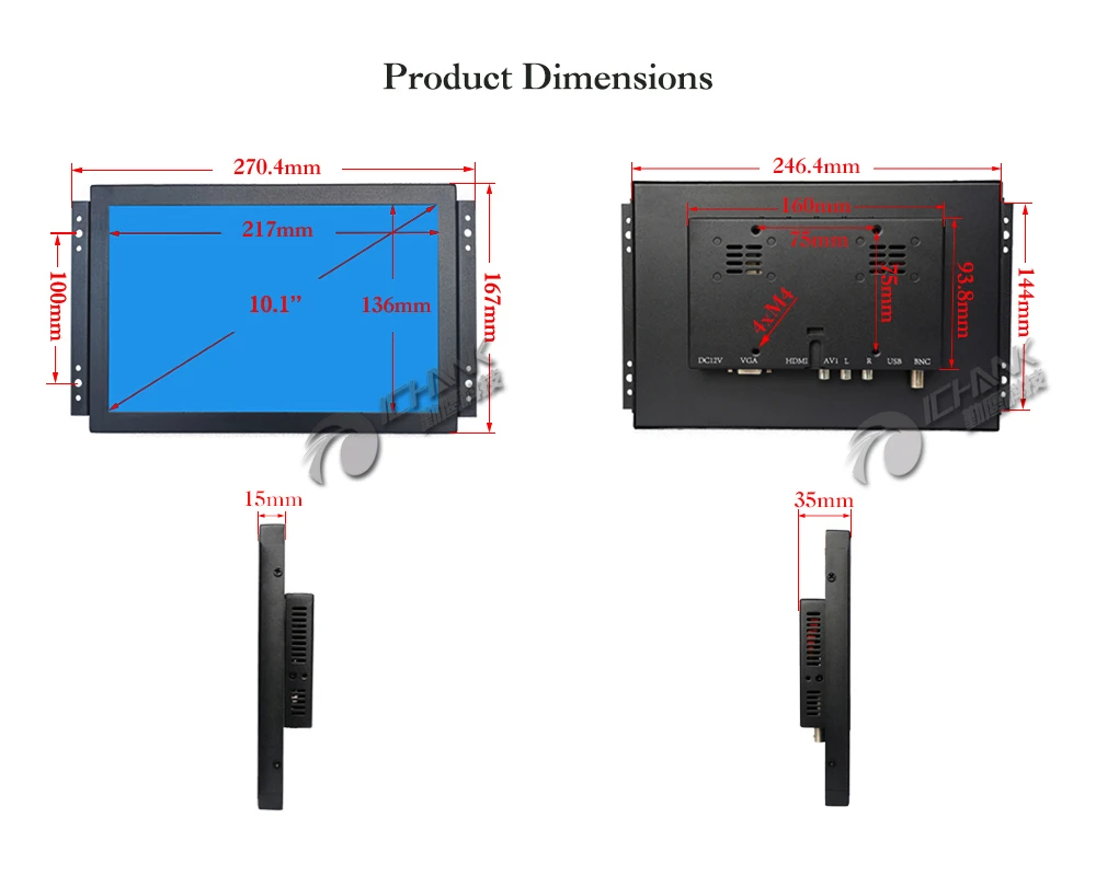 ZK101TC-V59D/10," дюймовый 1080p металлический корпус Встроенный Открытый каркас свободный привод многоточечный емкостный сенсорный монитор ЖК-экран