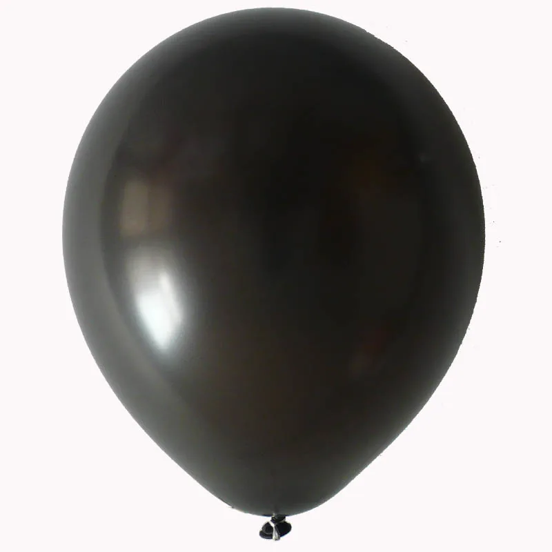 black 20 шт. золотые, черные, розовые, белые латексные шары для дня рождения, вечеринки, свадьбы, украшения, надувные воздушные шары, детские игрушки, детские душевые шары - Цвет: black