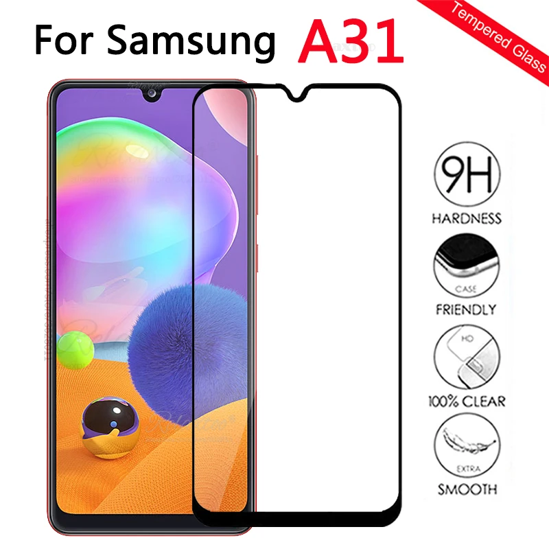 Закаленное стекло для Samsung Galaxy A31 A315F защитное с полным покрытием A 31 SM-A315F/DS