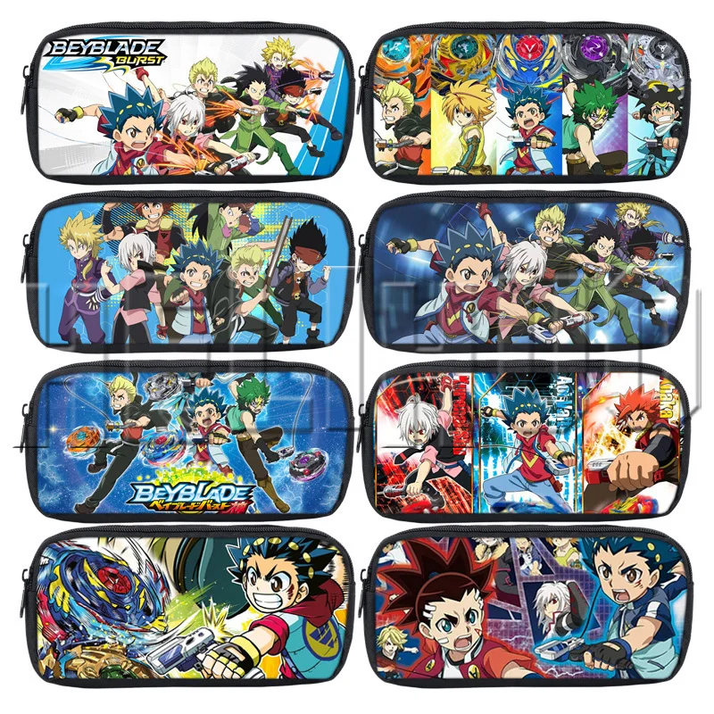Аниме Beyblade Burst Evolution печать пеналы для карандашей дети маленький карандаш держатель Детская школьная Ручка Сумка