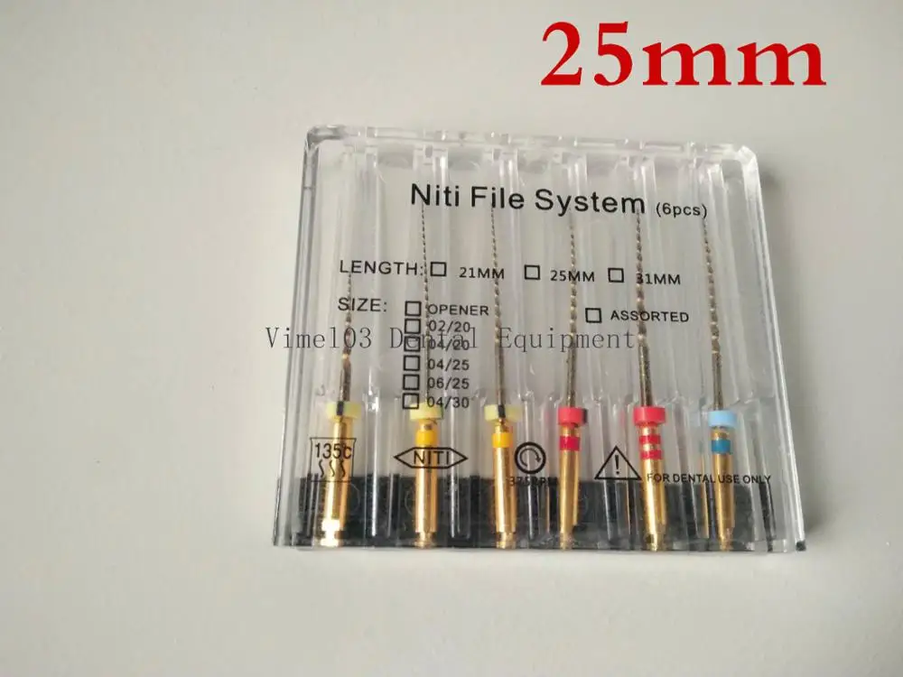 25mm Стоматологический инструмент SOCO SC Pro ротационные напильники Стоматологическая Протейная коробка для эндодонтических инструментов Endo системы для Эндо Мотор стоматология - Цвет: 25mm