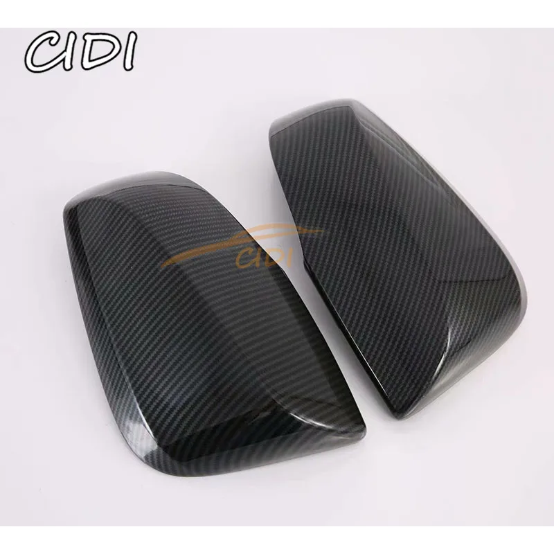 

For Toyota Alpha ABS Carbon Fiber Black Rearview Mirror Cover Trim Alphard Vellfire 30 Series Twin Engine Willfa 2016~2019
