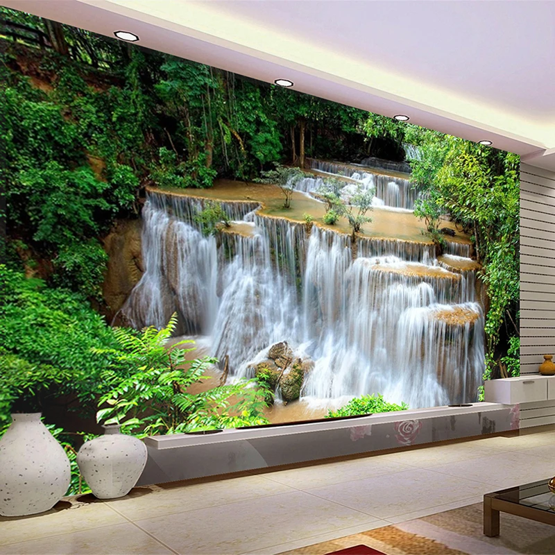 Custom-3D-Photo-Wallpaper-HD-Green-Landscape-Waterfall-Beautiful-TV-Background-Mural-Bedroom-Living-Room-Non (2)